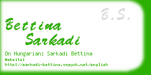 bettina sarkadi business card
